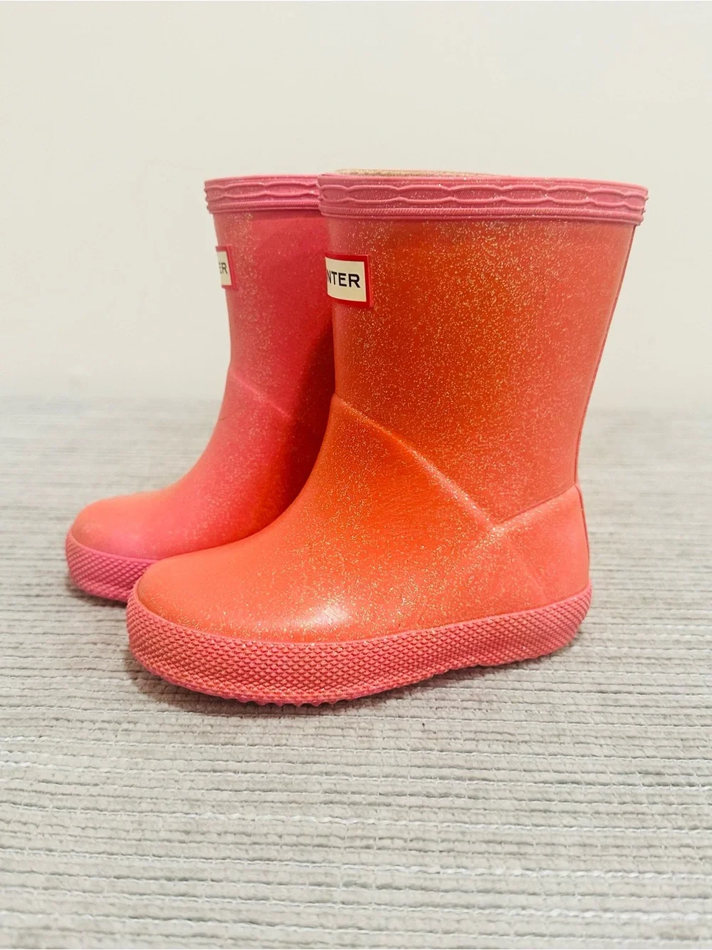 Hunter Kids First Classic Rain Boots Pink US 5B 6G / EU 21